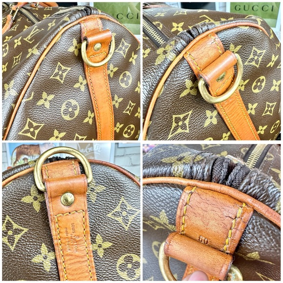 Louis Vuitton Bandouliere Keepall 60 Duffle Bag with original leather st⦠- Picture 7 of 16